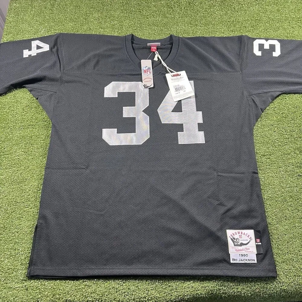 Bo Jackson 1990 LA Los Angeles Raiders Mitchell & Ness Jersey Size 2XL
